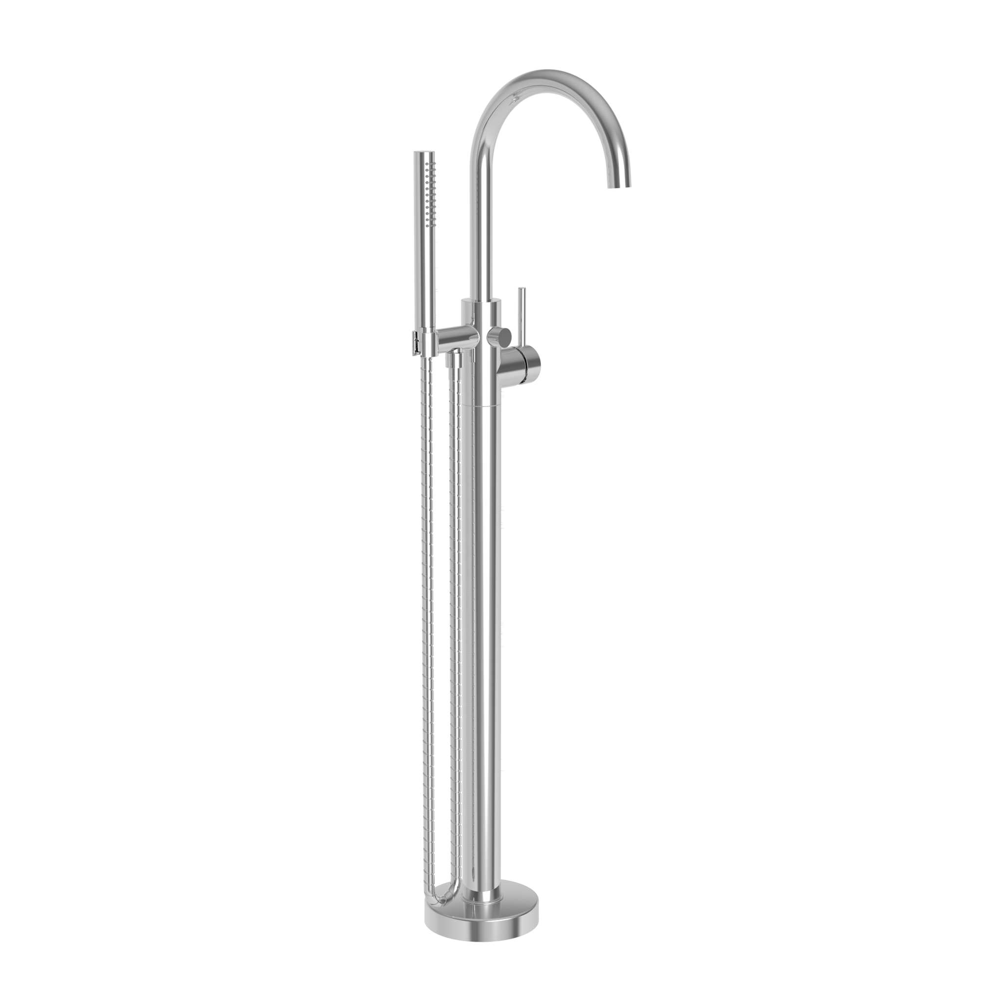 Newport Brass Priya Floor Mounted Tub Filler with Diverter and Hand Shower