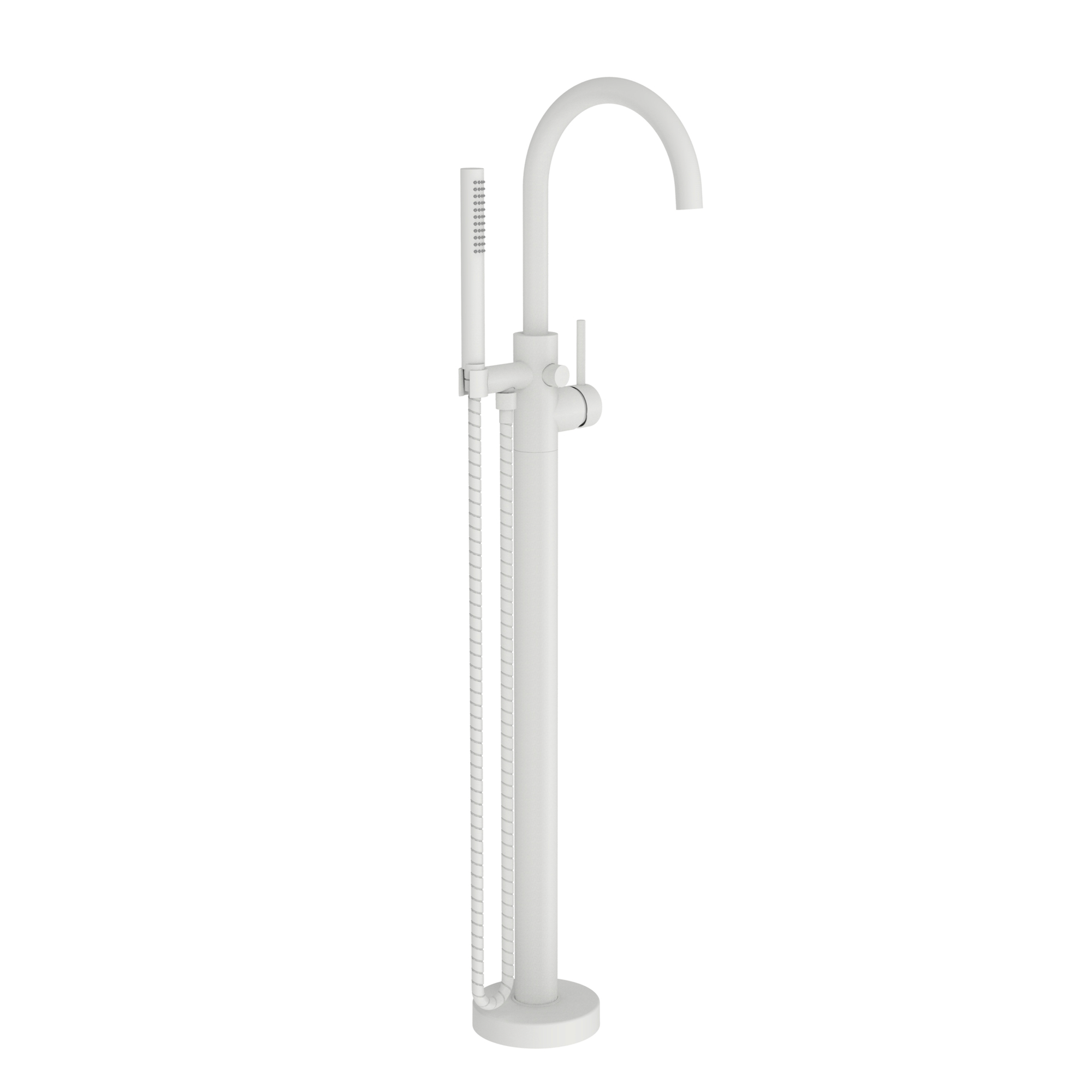 Newport Brass Priya Floor Mounted Tub Filler with Diverter and Hand Shower
