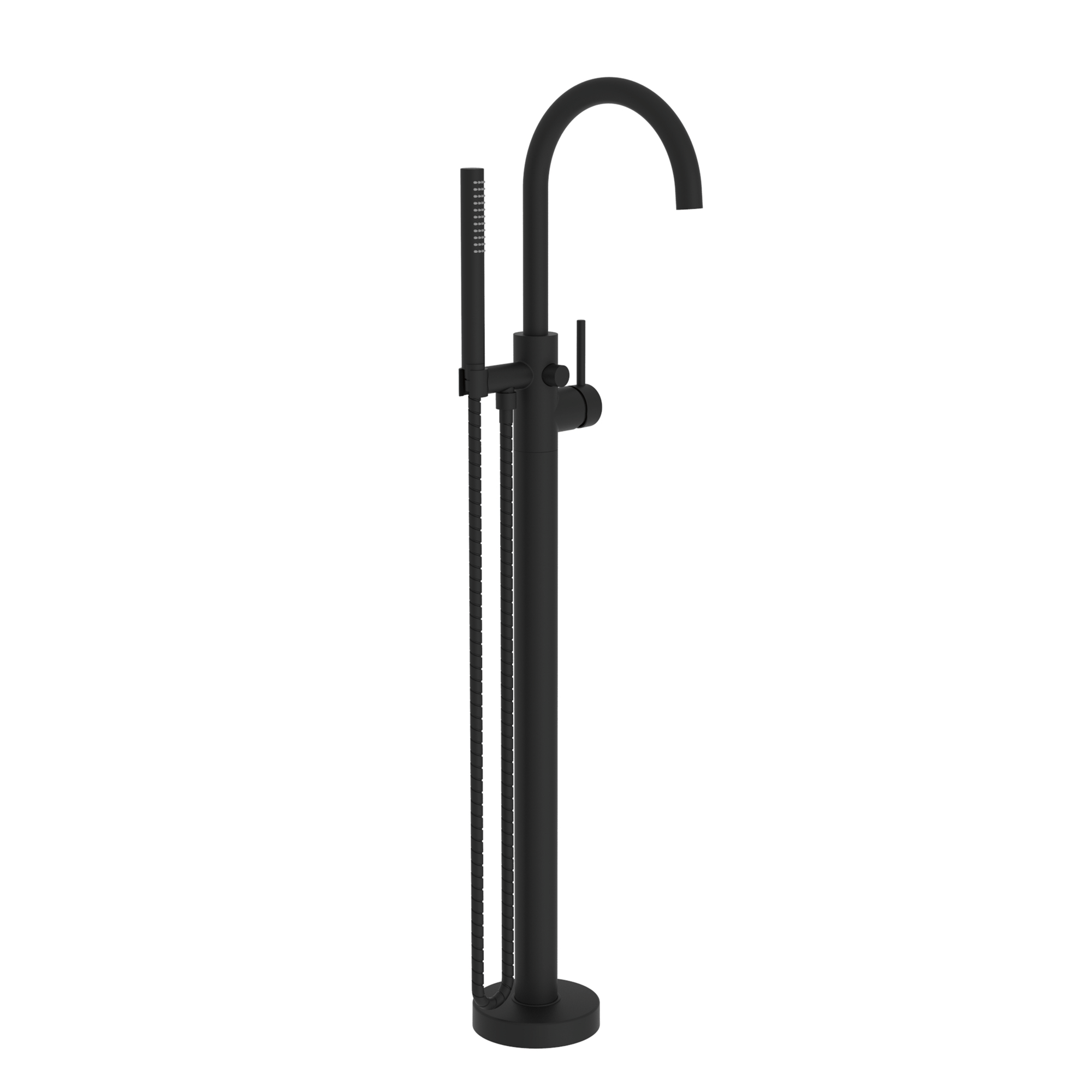 Newport Brass Priya Floor Mounted Tub Filler with Diverter and Hand Shower