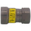 Viega 3/4" press adapter in carbon steel with zinc-nickel coating, cylindrical fitting with yellow band.