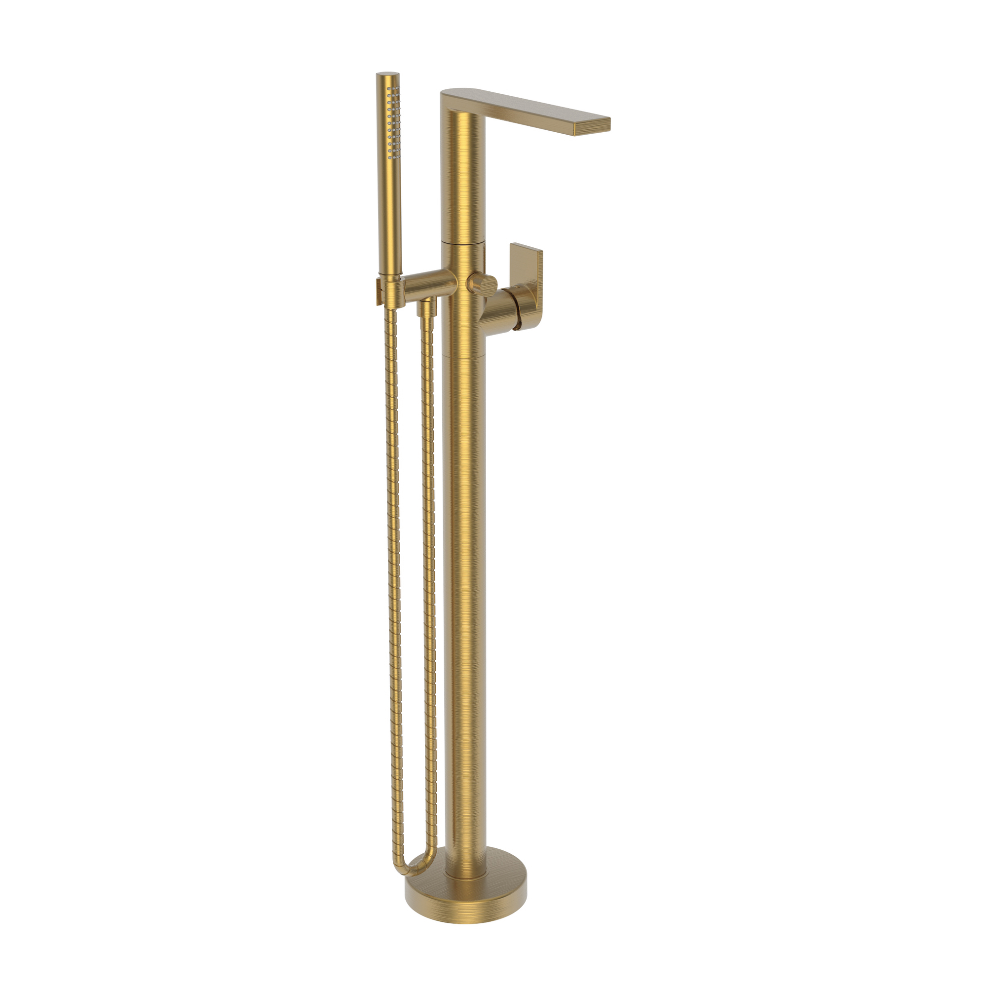 Newport Brass Skylar Floor Mounted Tub Filler with Diverter and Hand Shower