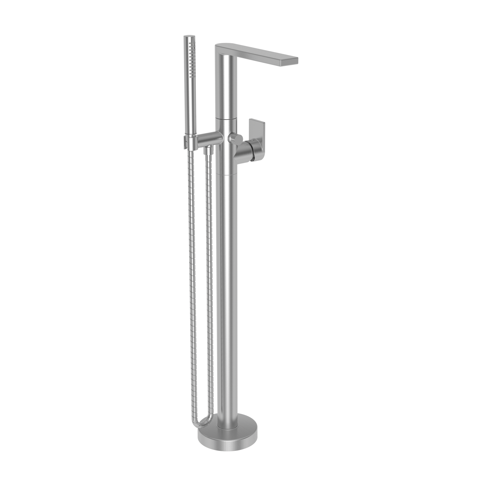 Newport Brass Skylar Floor Mounted Tub Filler with Diverter and Hand Shower