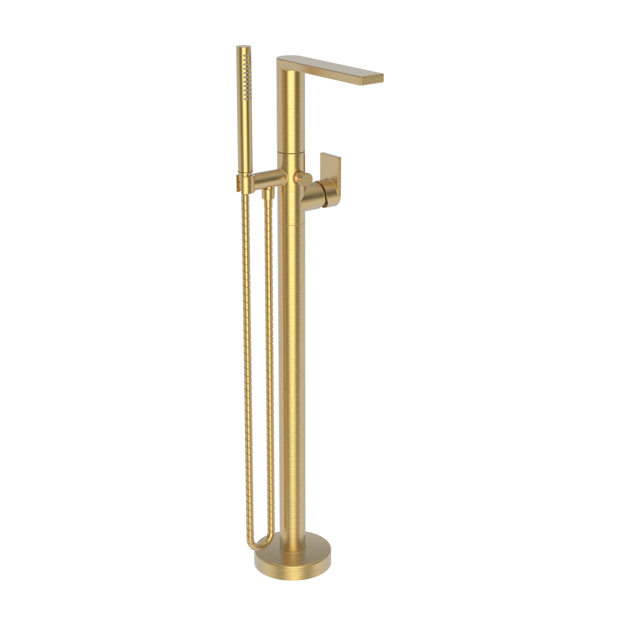 Newport Brass Skylar Floor Mounted Tub Filler with Diverter and Hand Shower
