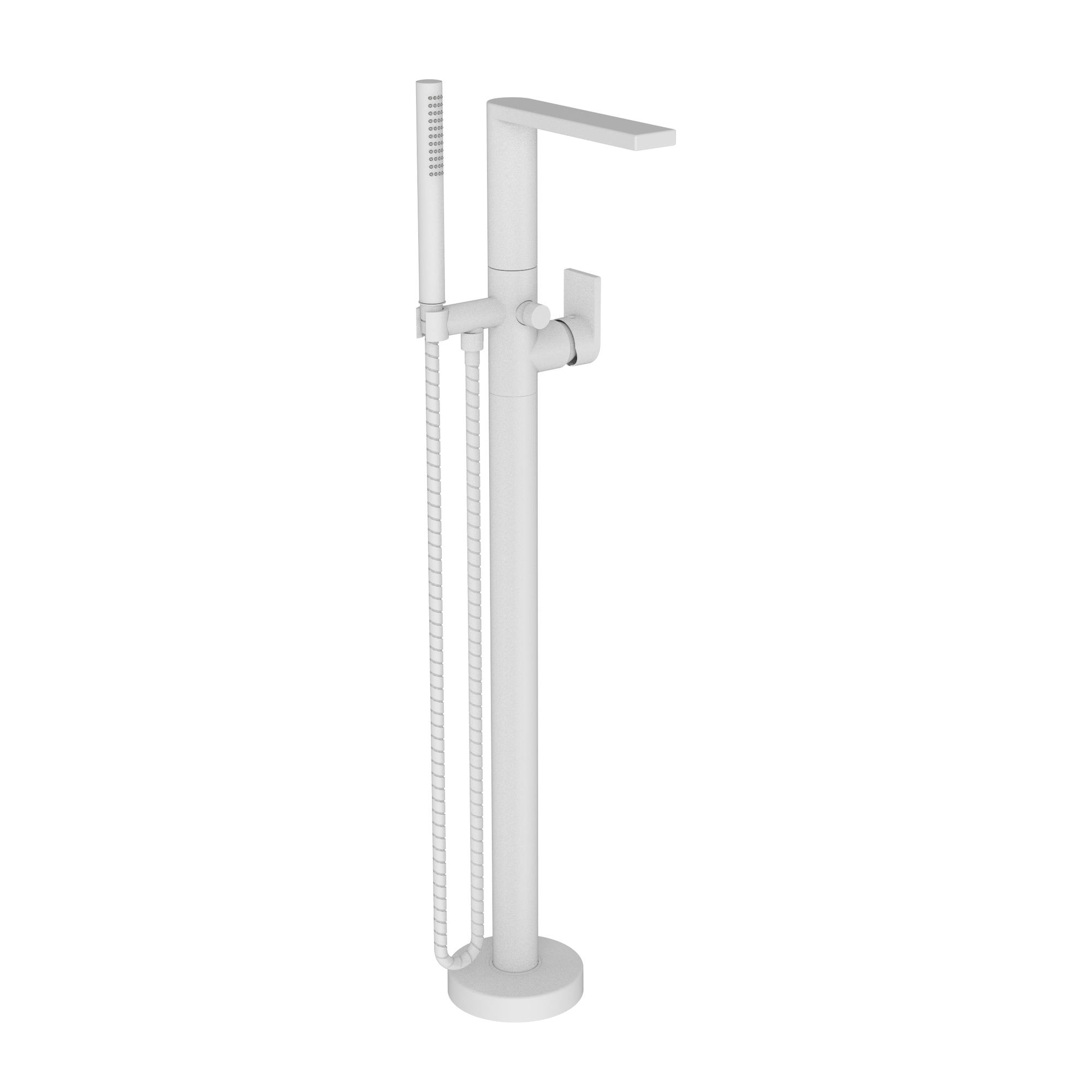 Newport Brass Skylar Floor Mounted Tub Filler with Diverter and Hand Shower