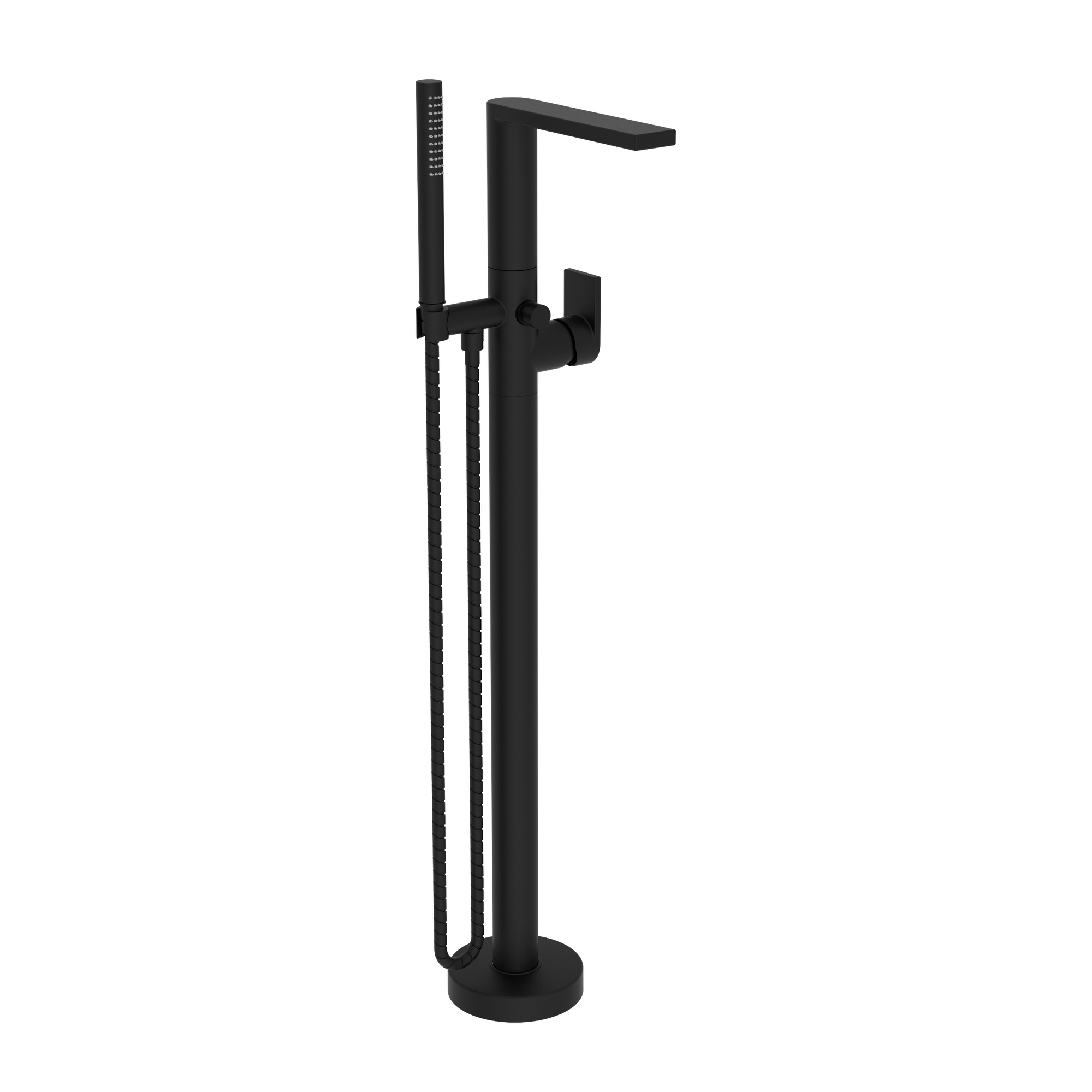 Newport Brass Skylar Floor Mounted Tub Filler with Diverter and Hand Shower