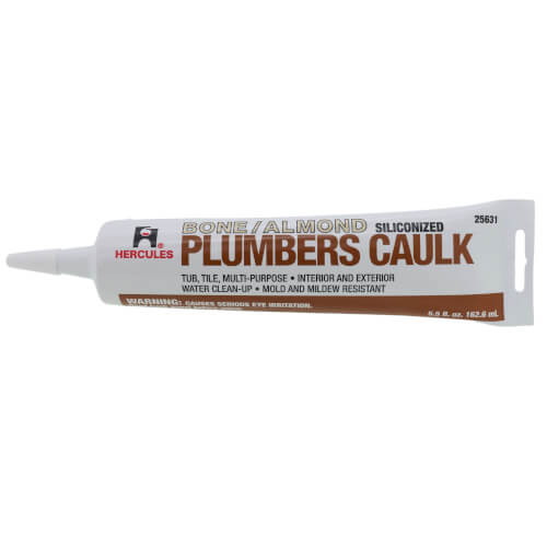 Oatey Hercules 5.5oz Plumbers Caulk Sealant in Bone/Almond - 25631