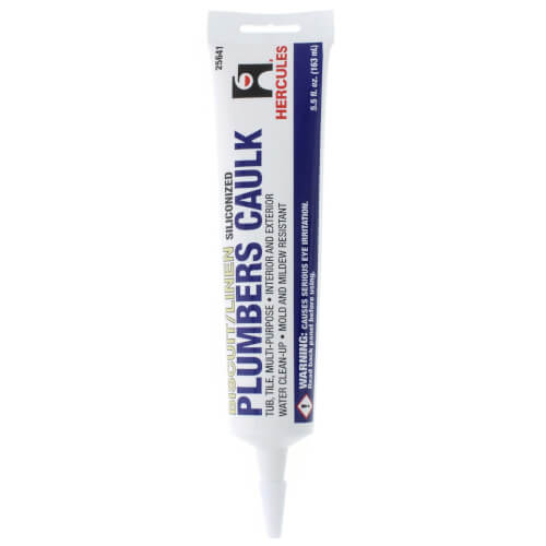 Oatey Hercules 5.5oz Plumbers Caulk Sealant in Biscuit/Linen - 25641 - 2 Pack