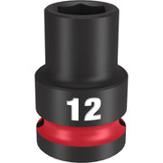 Milwaukee 49-66-6244 Shockwave Impact Duty 1/2" Drive 12MM Standard 6 Point Socket