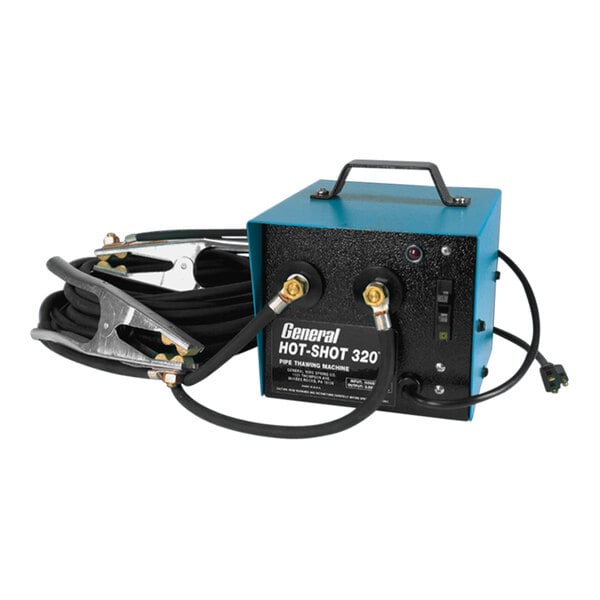 General Wire Hot Shot 320 Amp Pipe Thawer with Two 20 ft. #2 Cables & Clamps - 113110 - HS-320
