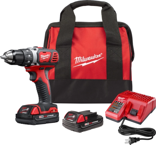 Milwaukee 2606-22CT M18 Compact 1/2 in. Drill Driver Kit w/ Compact Batteries