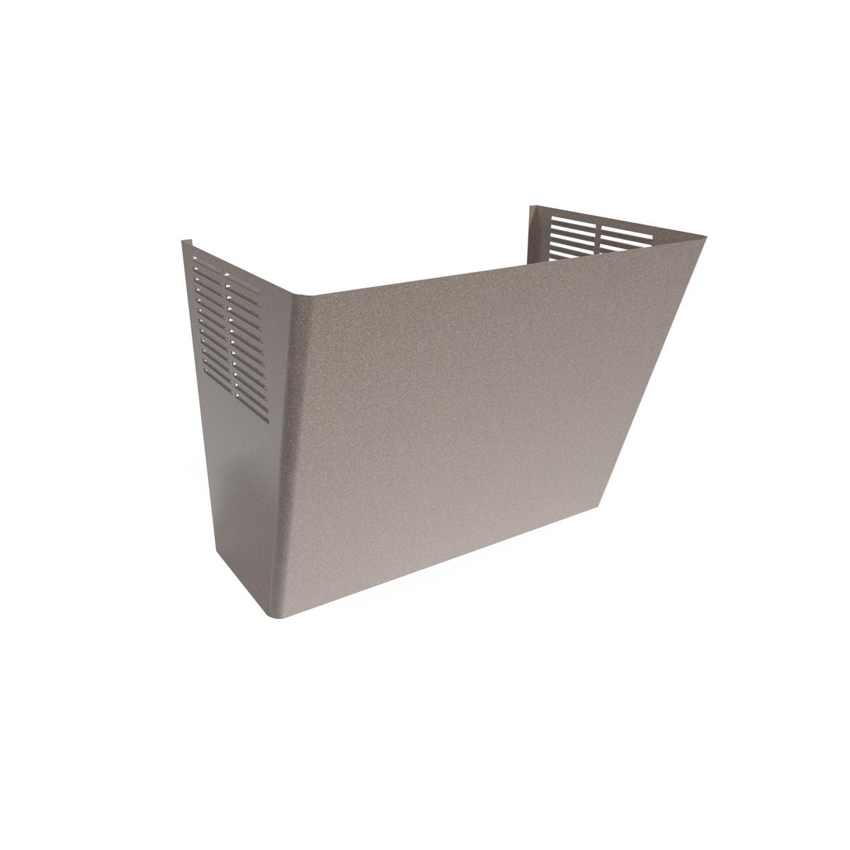 Gray Elkay EZ wrapper with slatted ventilation panels on sides and top handles.