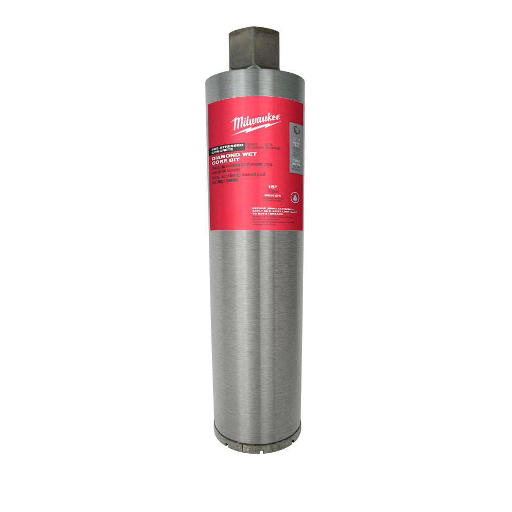 Milwaukee 48-17-1040 4 in. Pre-stressed Diamond Wet Core Bit