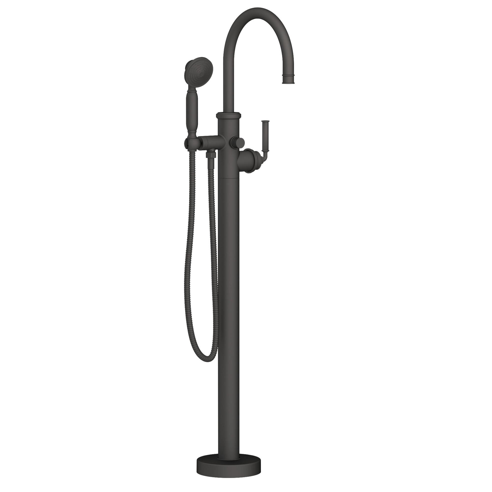 Newport Brass Taft Floor Mounted Tub Filler with Round Hand Shower