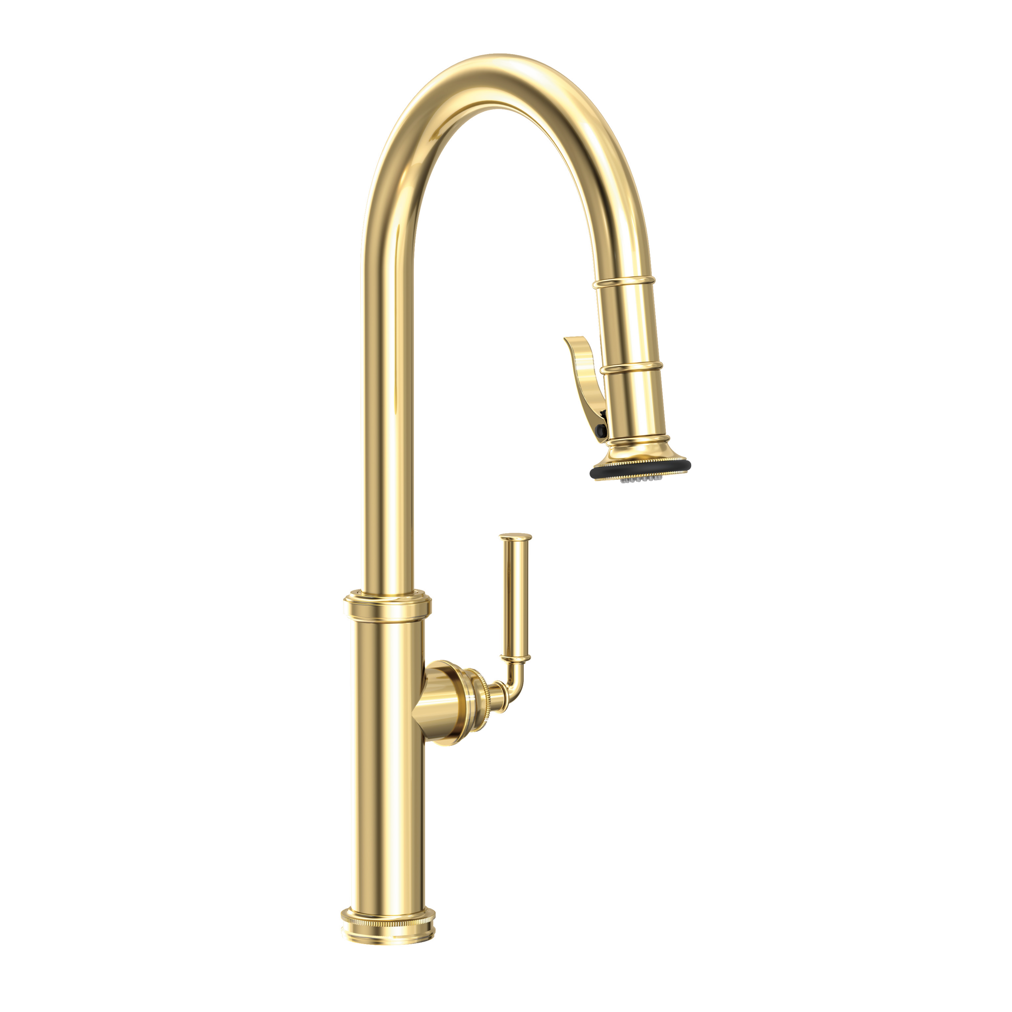 Newport Brass Taft 1.8 GPM Single Hole Pull Down Kitchen Faucet with Trigger Spray