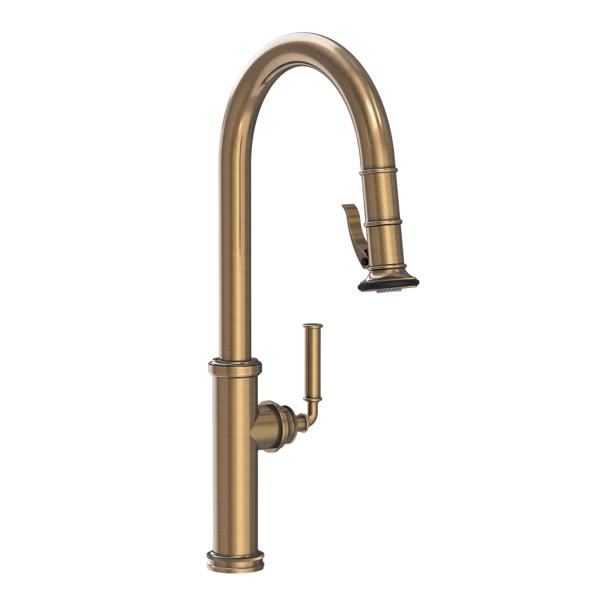Newport Brass Taft 1.8 GPM Single Hole Pull Down Kitchen Faucet with Trigger Spray