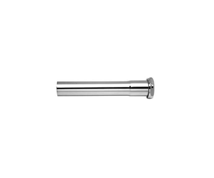 Champagne bronze slip joint tailpiece extension tube for lavatory drain with threaded connector end.