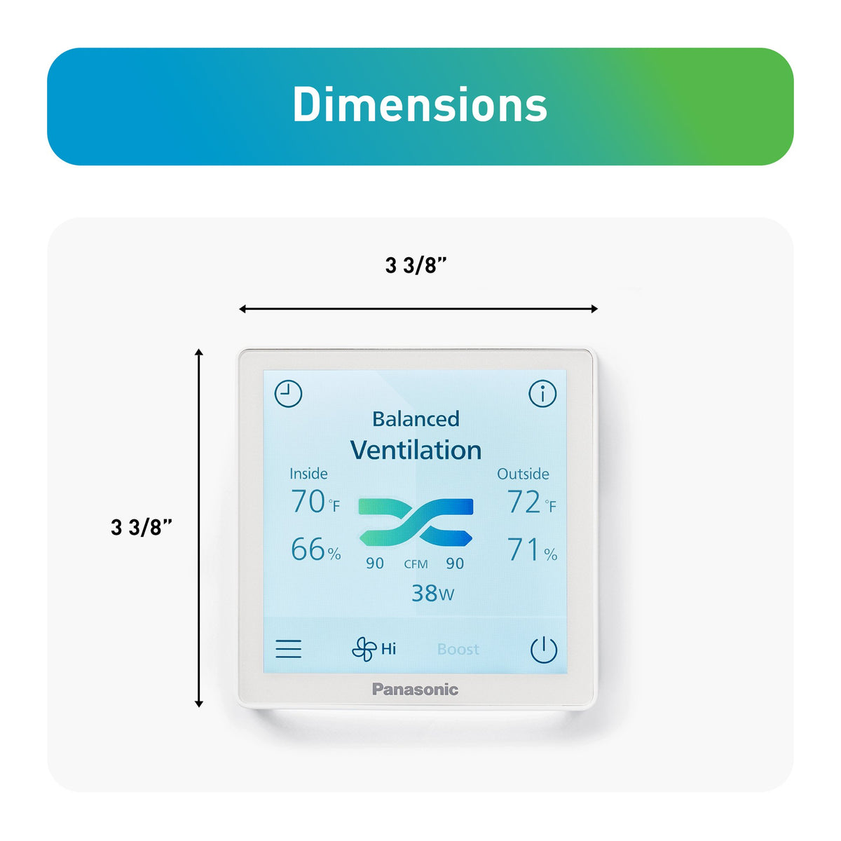 PANASONIC CEILING FANS ERV Wall Control