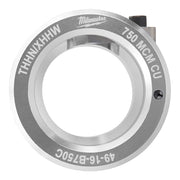 Milwaukee 750 MCM copper THHN/XHHW bushing with gray and white ring and small black attachment tab.