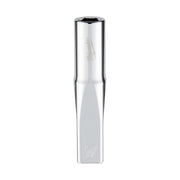 Chrome 7mm metric deep socket with hexagonal opening and Milwaukee branding on polished steel body.