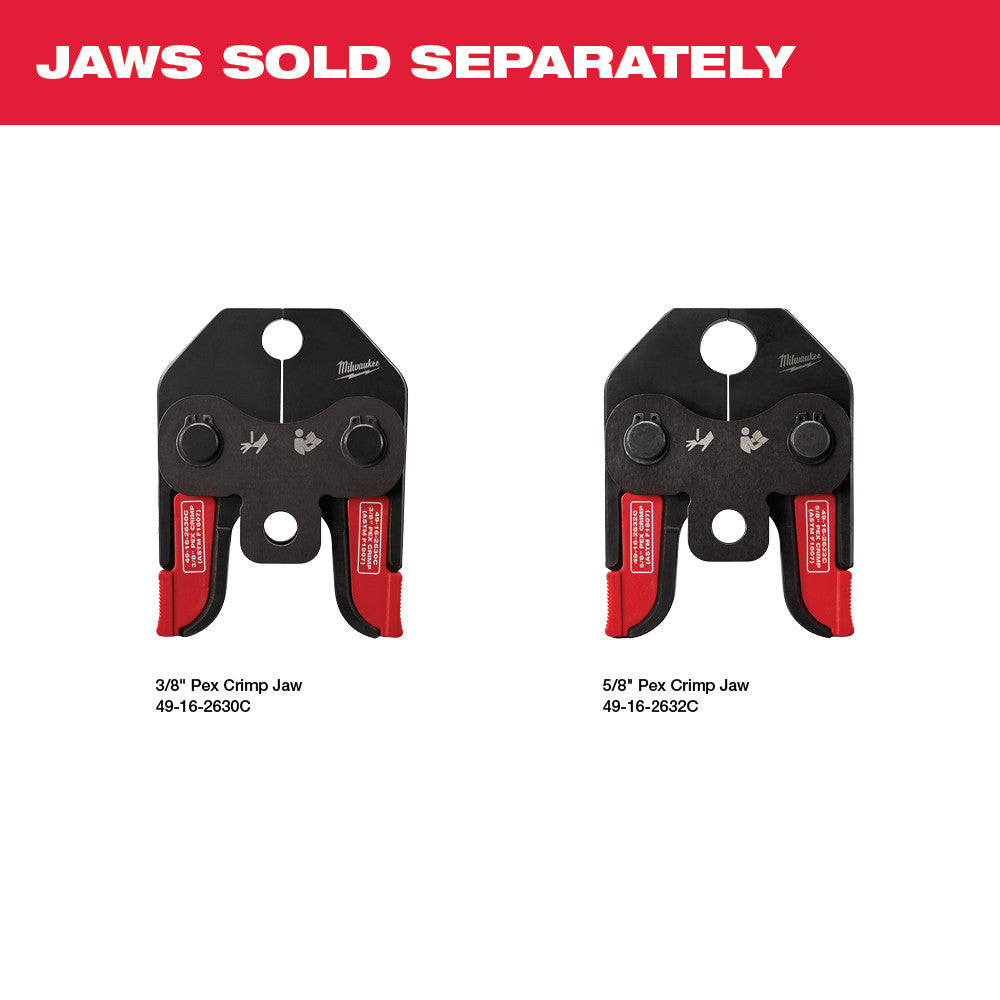 Milwaukee 2674-22C M18 Short Throw Press Tool Kit w/ PEX Crimp Jaws