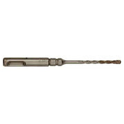 Milwaukee SDS-Plus hammer drill bit with hexagonal shank and two cutting edges.