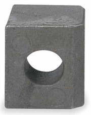 Gray metal die block with oval-shaped cutout, designed for 16 gauge material forming.