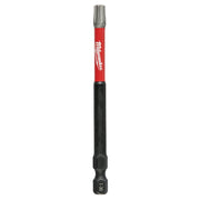 Milwaukee Shockwave T30 impact bit with red and black shaft and gray torx head.