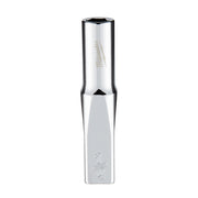 Chrome deep socket with 6-point hexagonal opening and Milwaukee branding on polished metal surface.