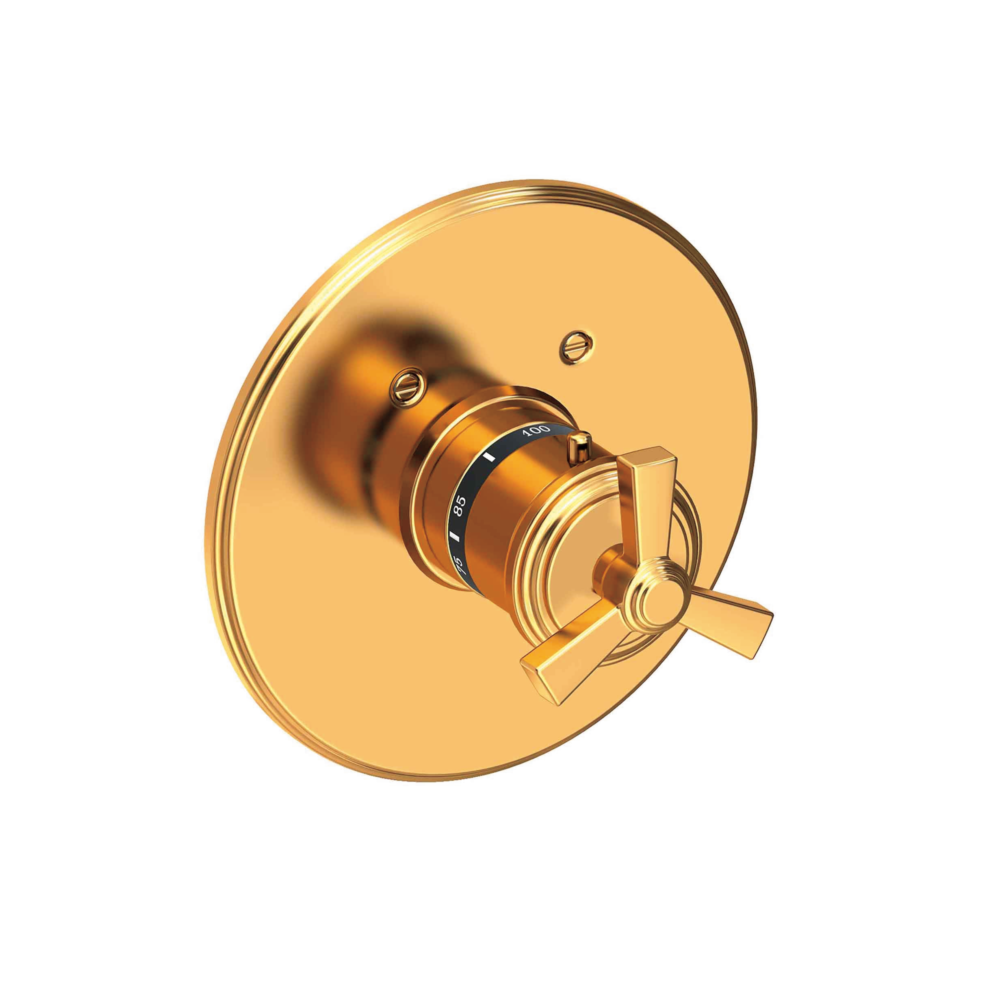 Newport Brass Miro 3/4 inch Round Thermostatic Trim with Cross Handles