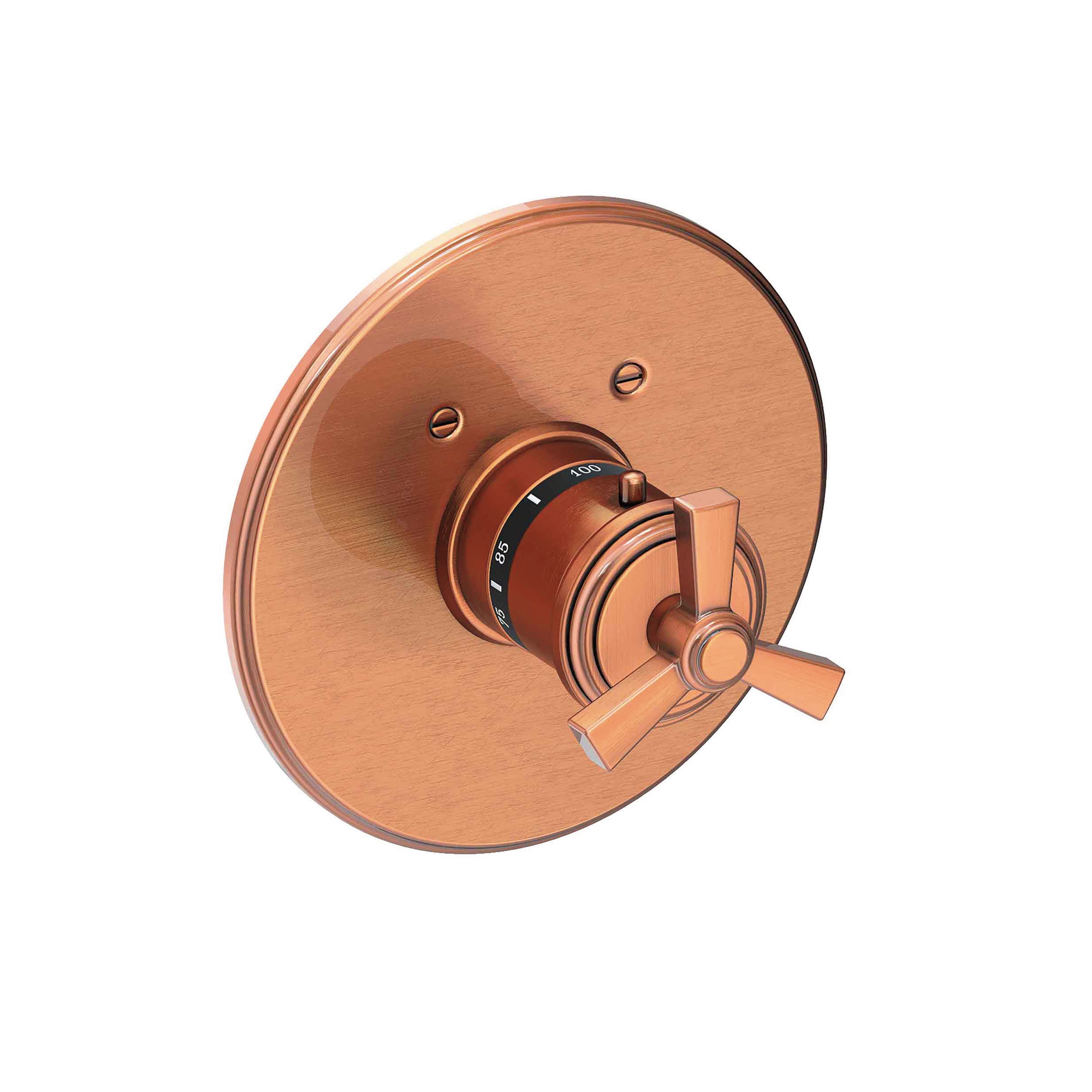Newport Brass Miro 3/4 inch Round Thermostatic Trim with Cross Handles