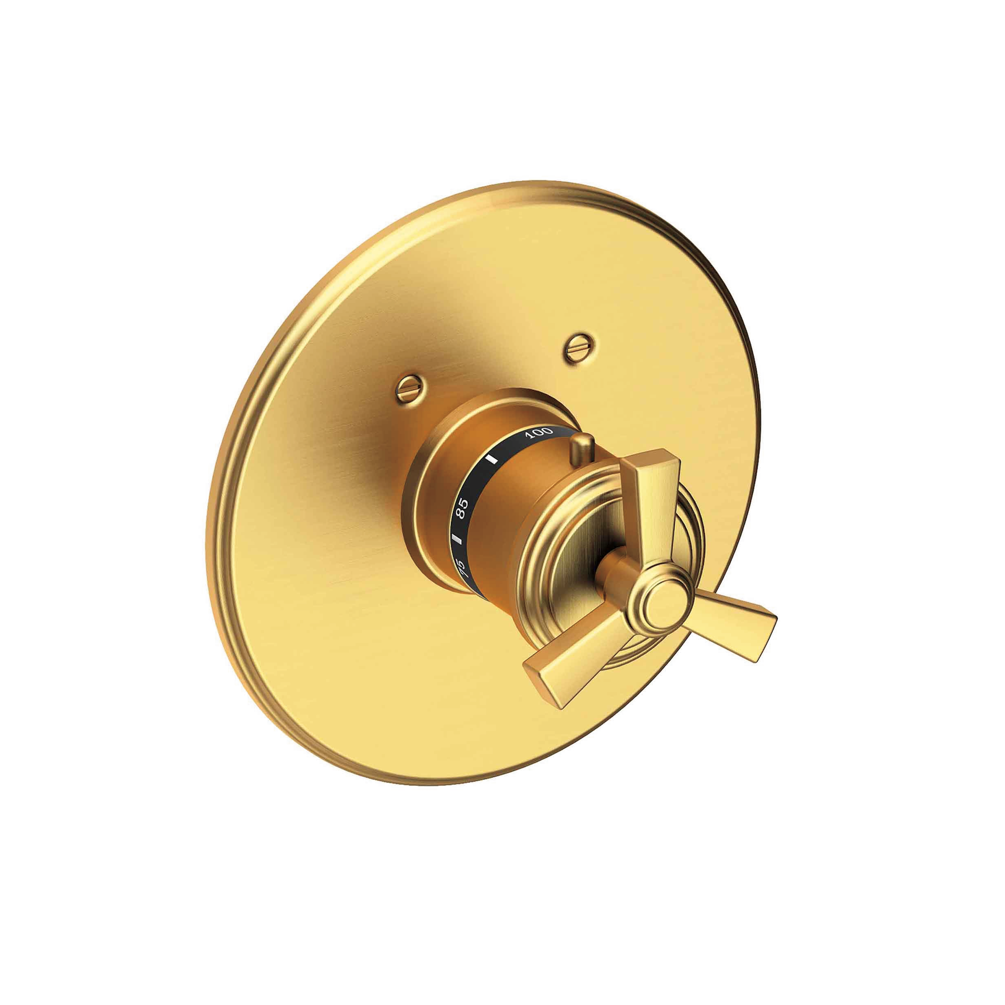 Newport Brass Miro 3/4 inch Round Thermostatic Trim with Cross Handles