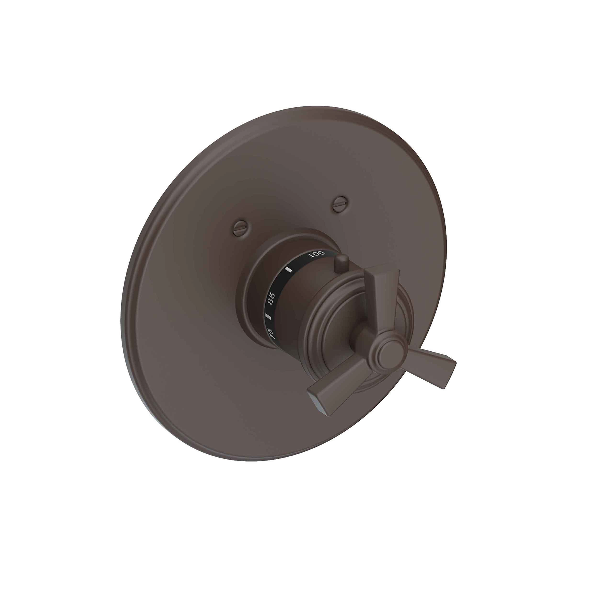 Newport Brass Miro 3/4 inch Round Thermostatic Trim with Cross Handles