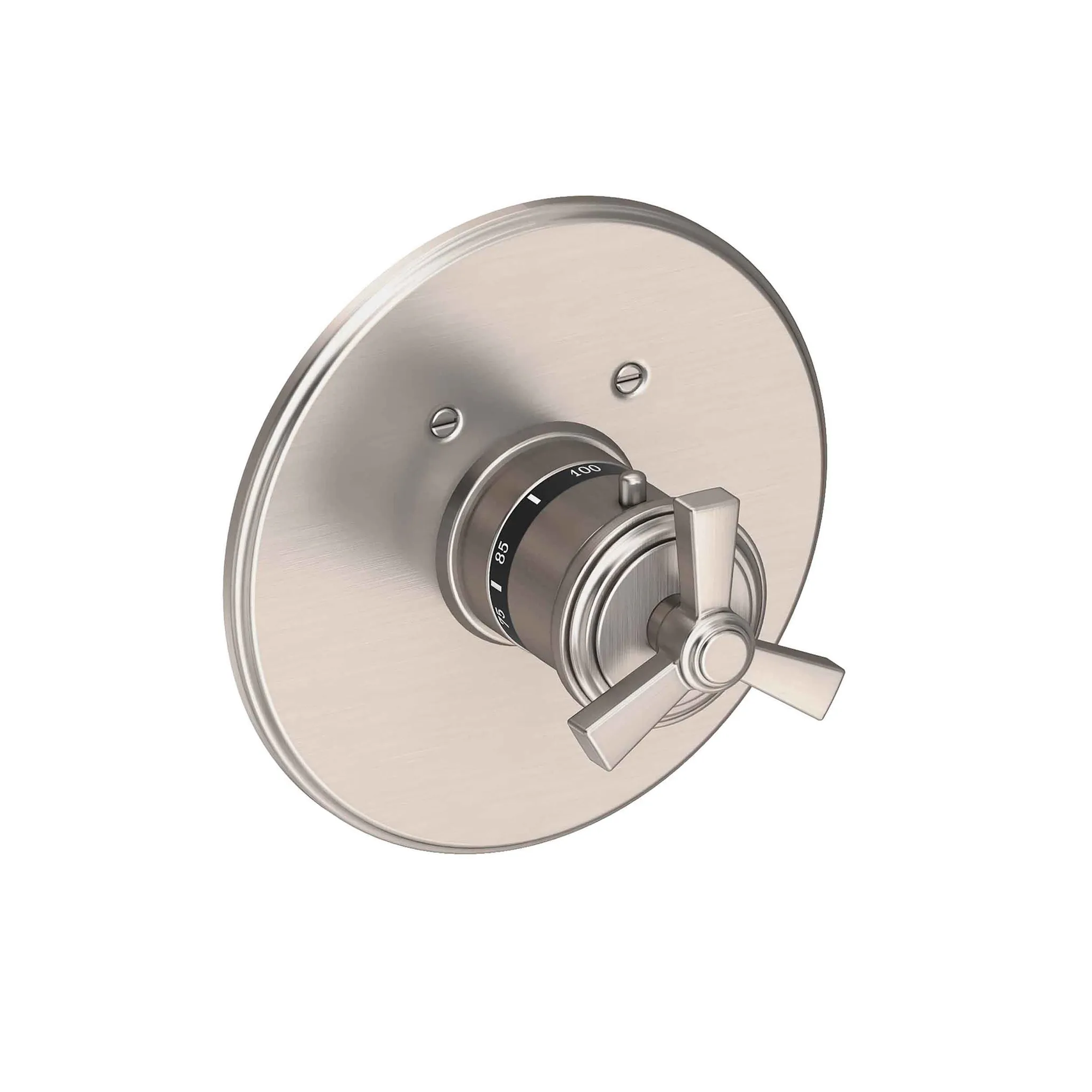 Newport Brass Miro 3/4 inch Round Thermostatic Trim with Cross Handles