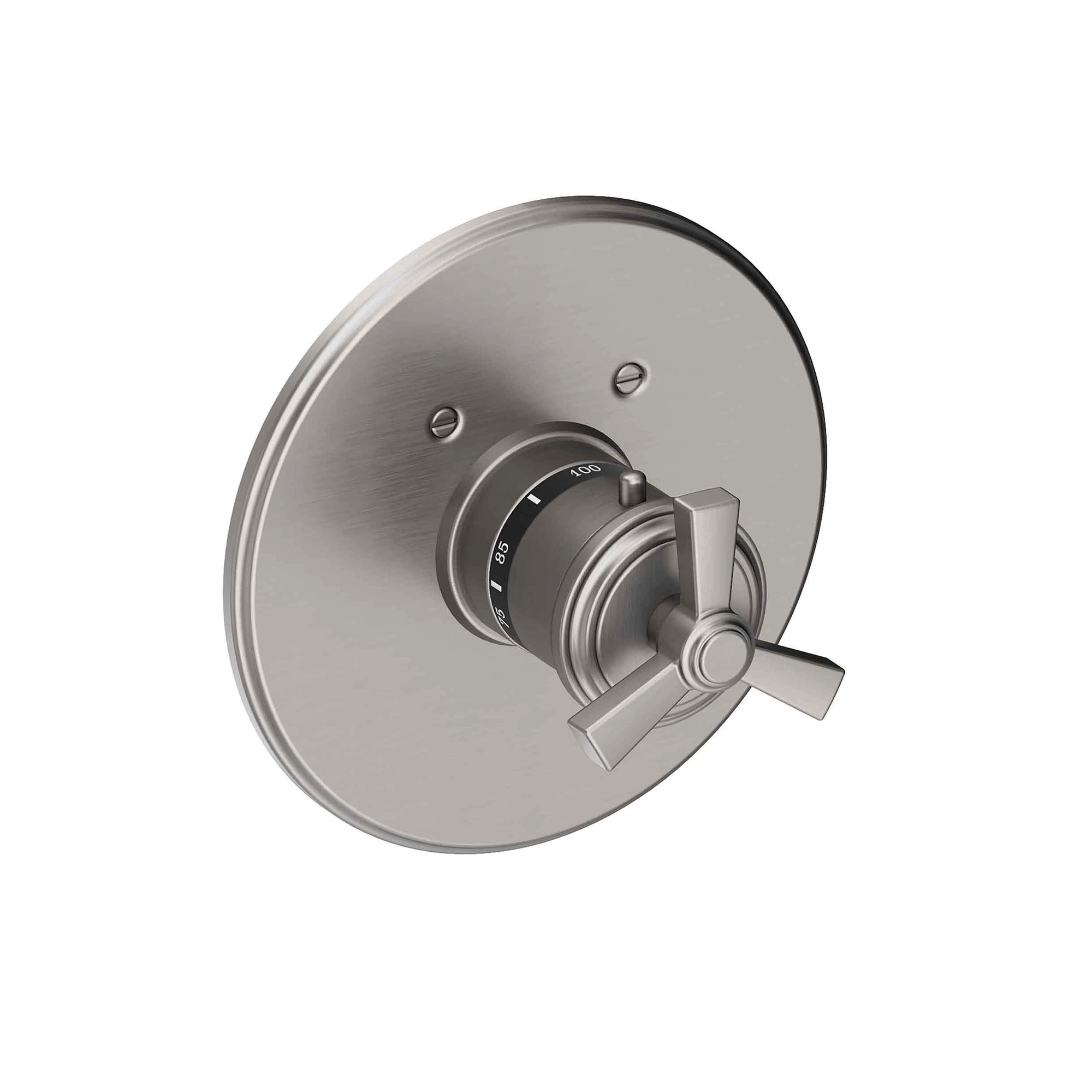 Newport Brass Miro 3/4 inch Round Thermostatic Trim with Cross Handles