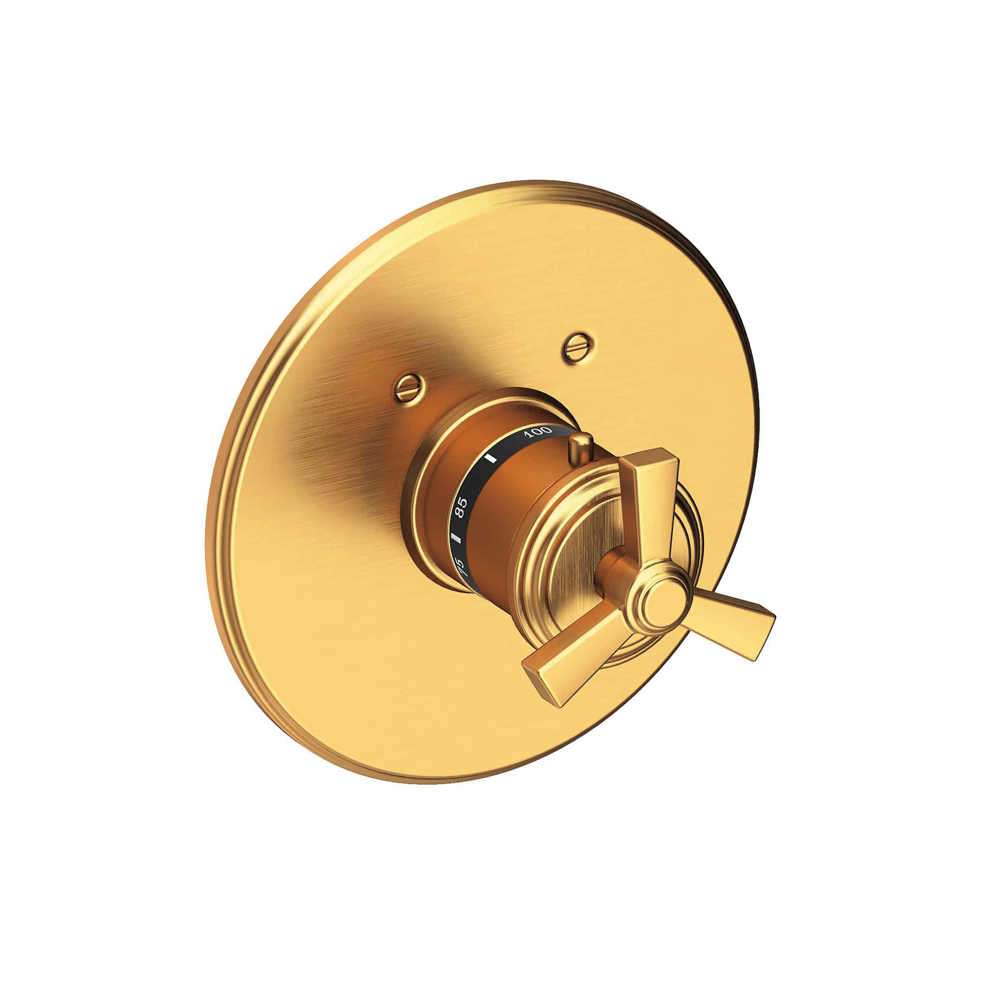 Newport Brass Miro 3/4 inch Round Thermostatic Trim with Cross Handles