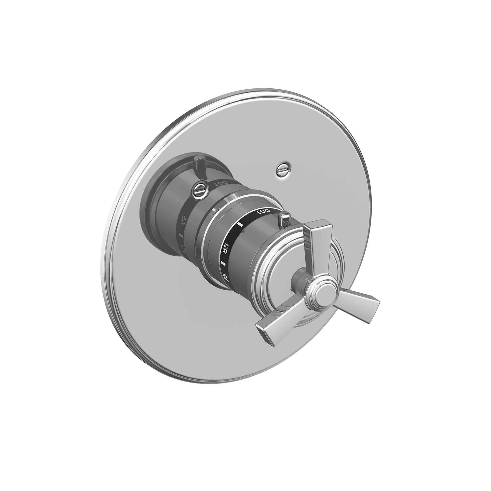 Newport Brass Miro 3/4 inch Round Thermostatic Trim with Cross Handles