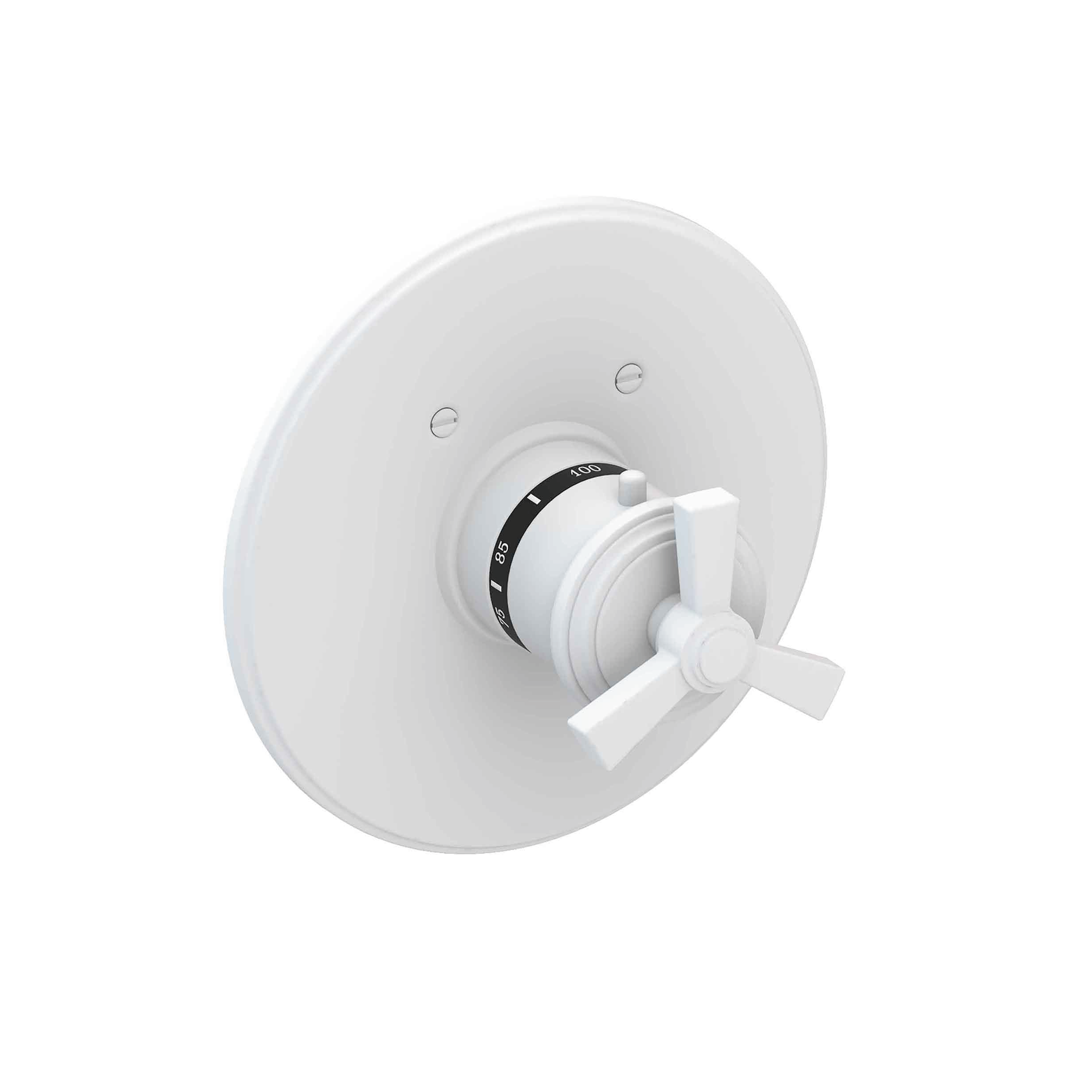 Newport Brass Miro 3/4 inch Round Thermostatic Trim with Cross Handles