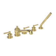 Newport Brass Miro Deck Mounted 3-Handle Roman Tub Filler w/ Handshower