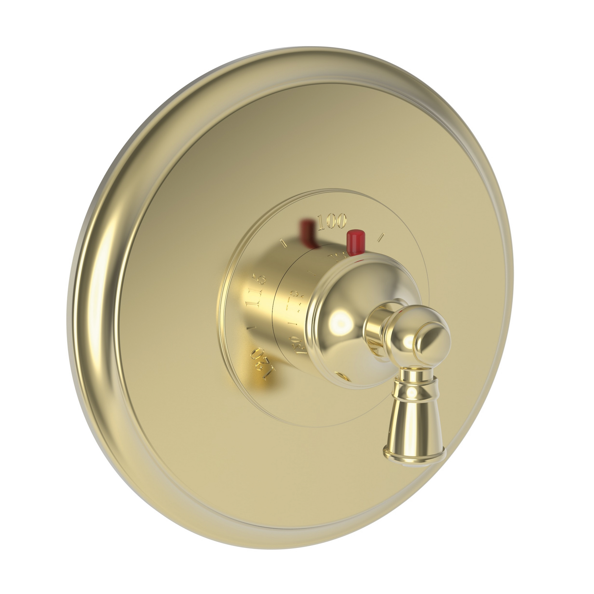 Newport Brass Aylesbury 3/4 inch Round Thermostatic Trim Plate with Handle