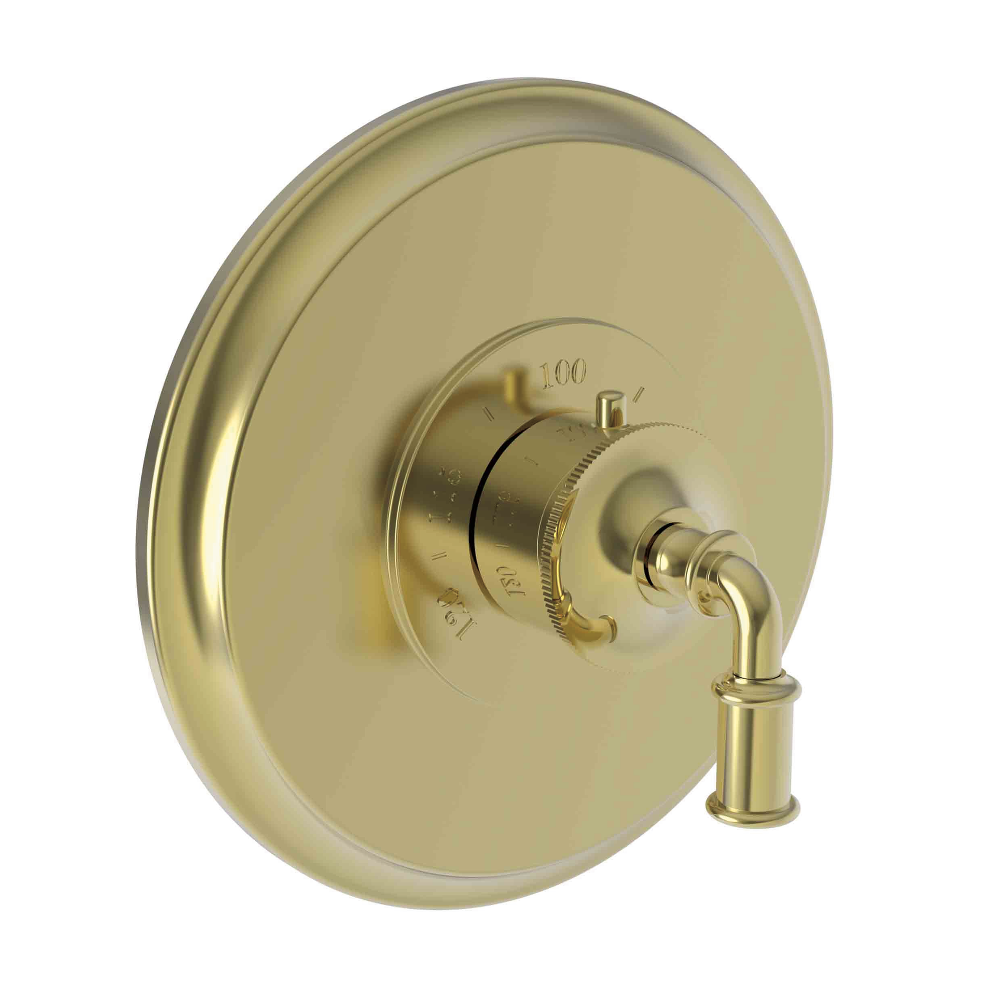 Newport Brass Taft 3/4 inch Round Thermostatic Trim Plate with Lever Handle