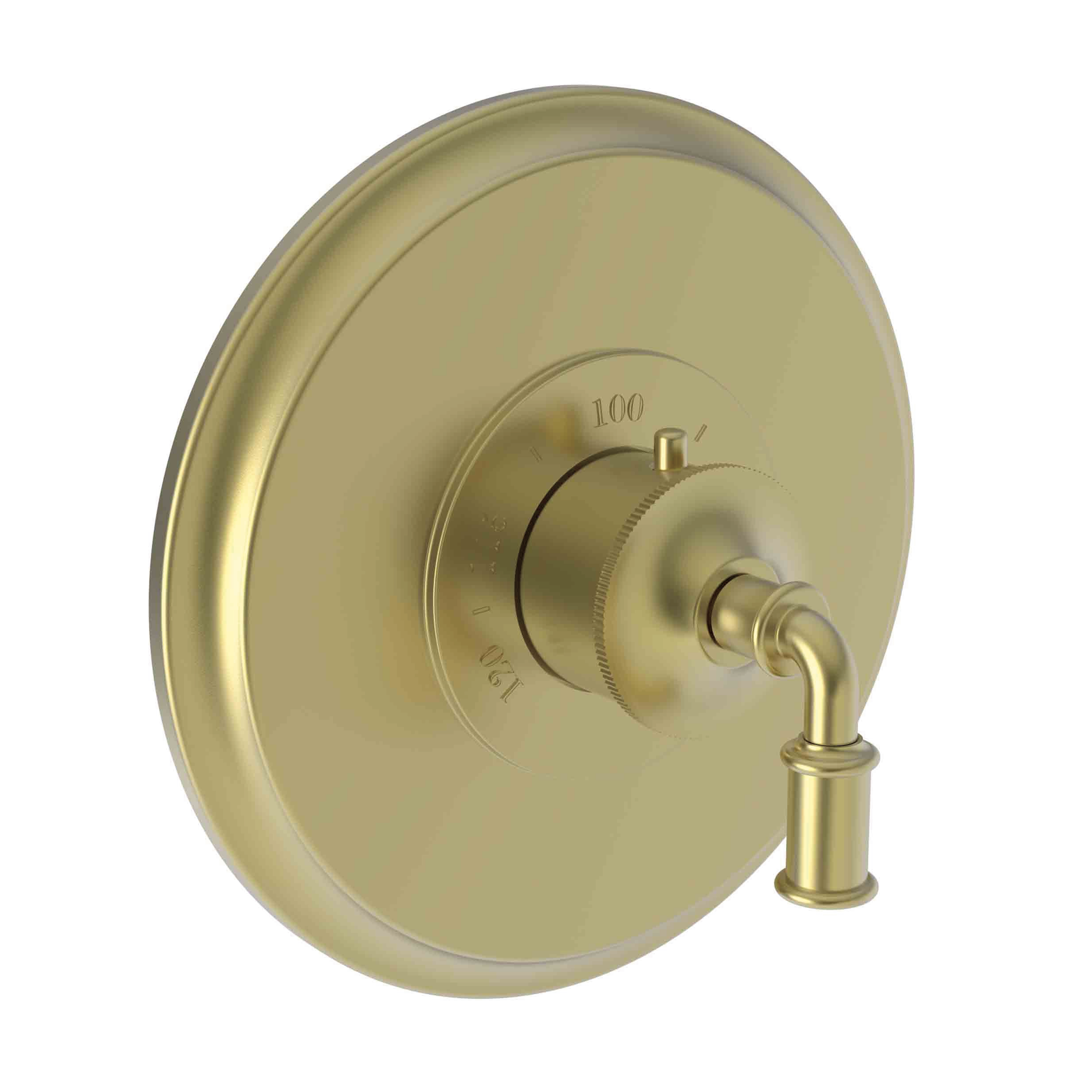 Newport Brass Taft 3/4 inch Round Thermostatic Trim Plate with Lever Handle