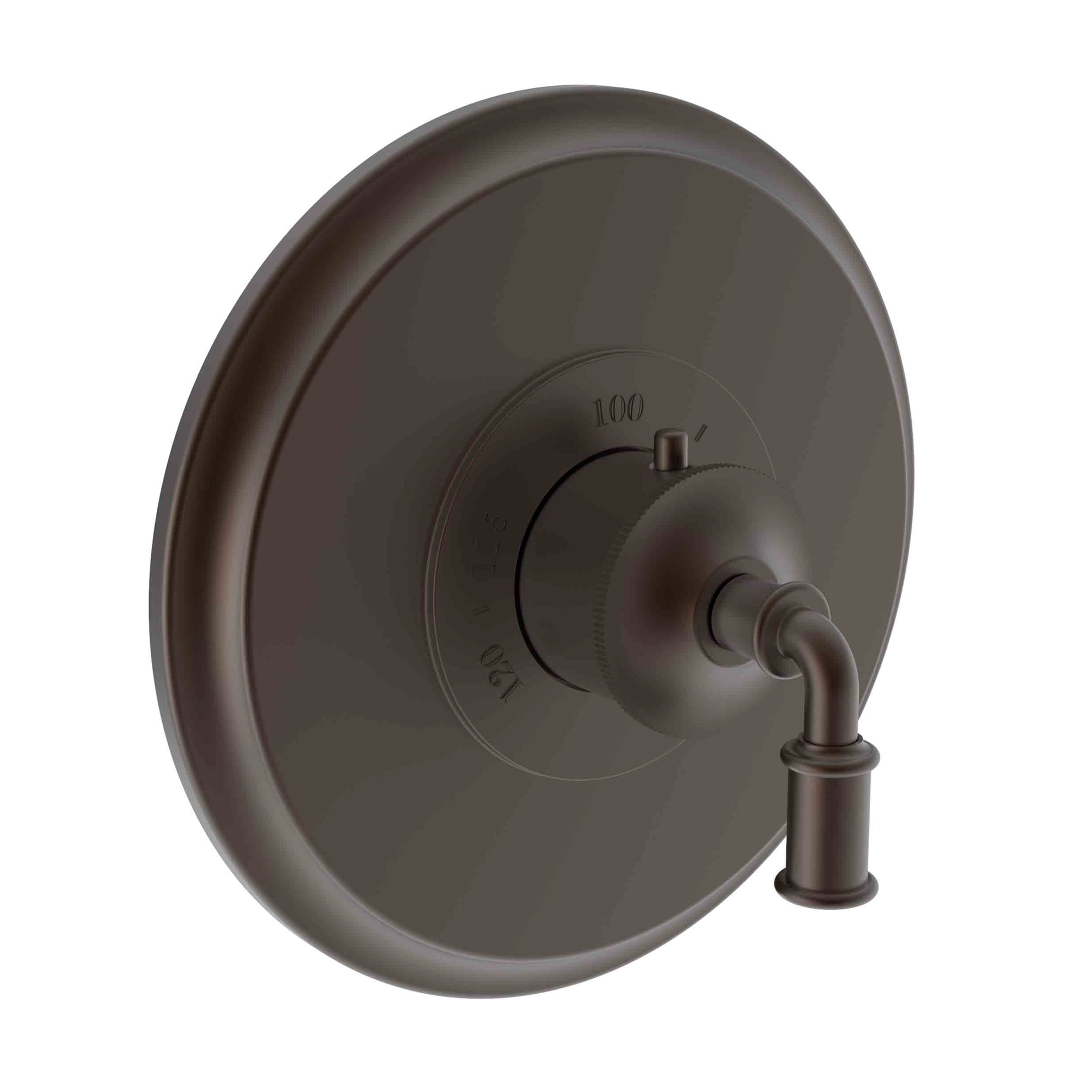 Newport Brass Taft 3/4 inch Round Thermostatic Trim Plate with Lever Handle