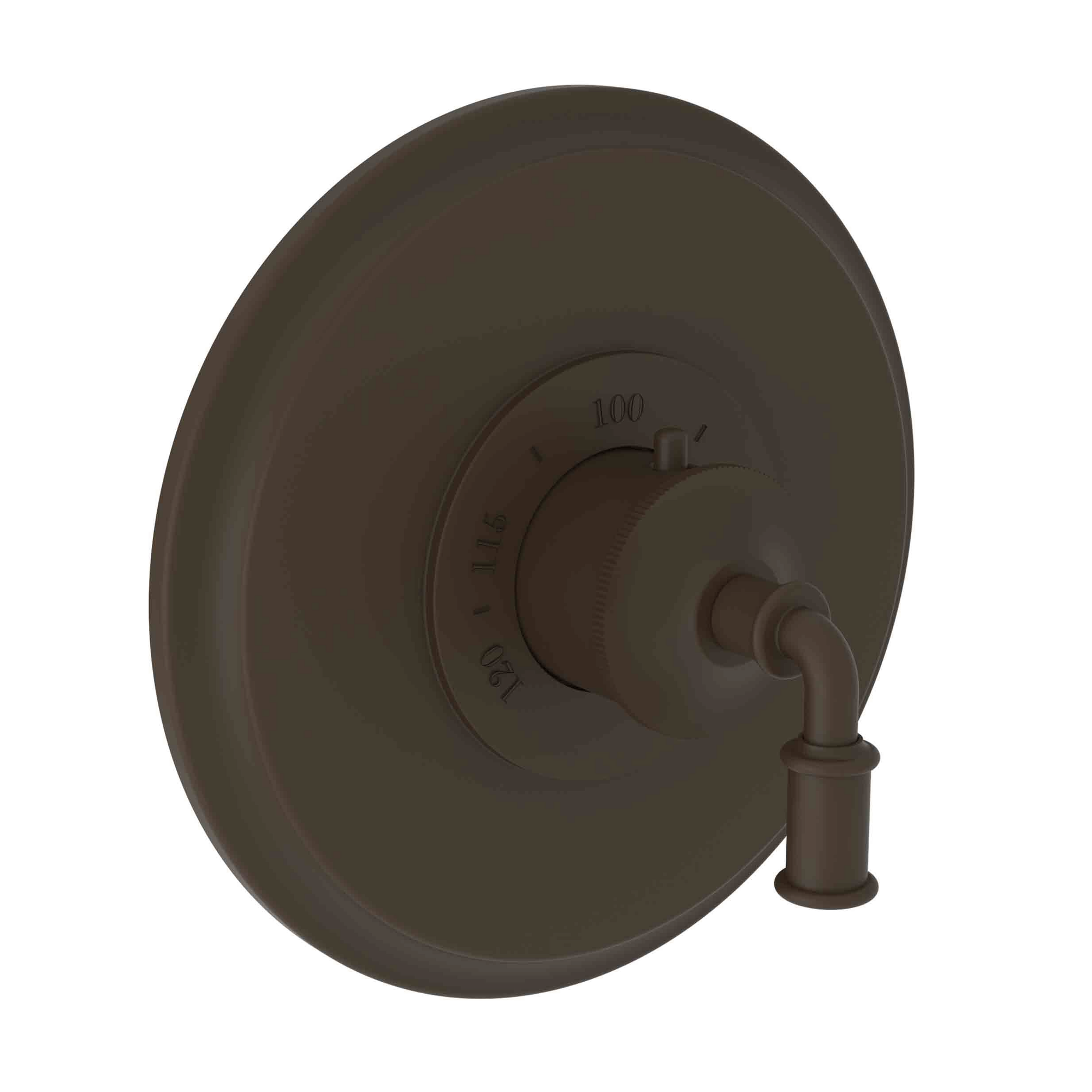 Newport Brass Taft 3/4 inch Round Thermostatic Trim Plate with Lever Handle