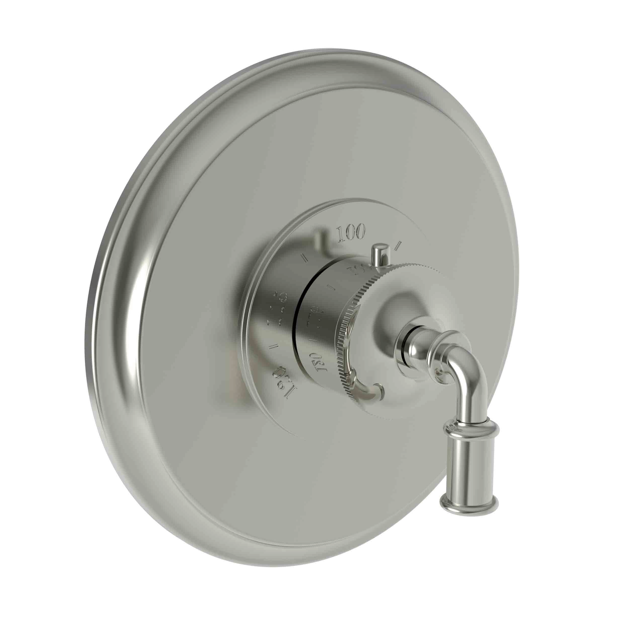 Newport Brass Taft 3/4 inch Round Thermostatic Trim Plate with Lever Handle