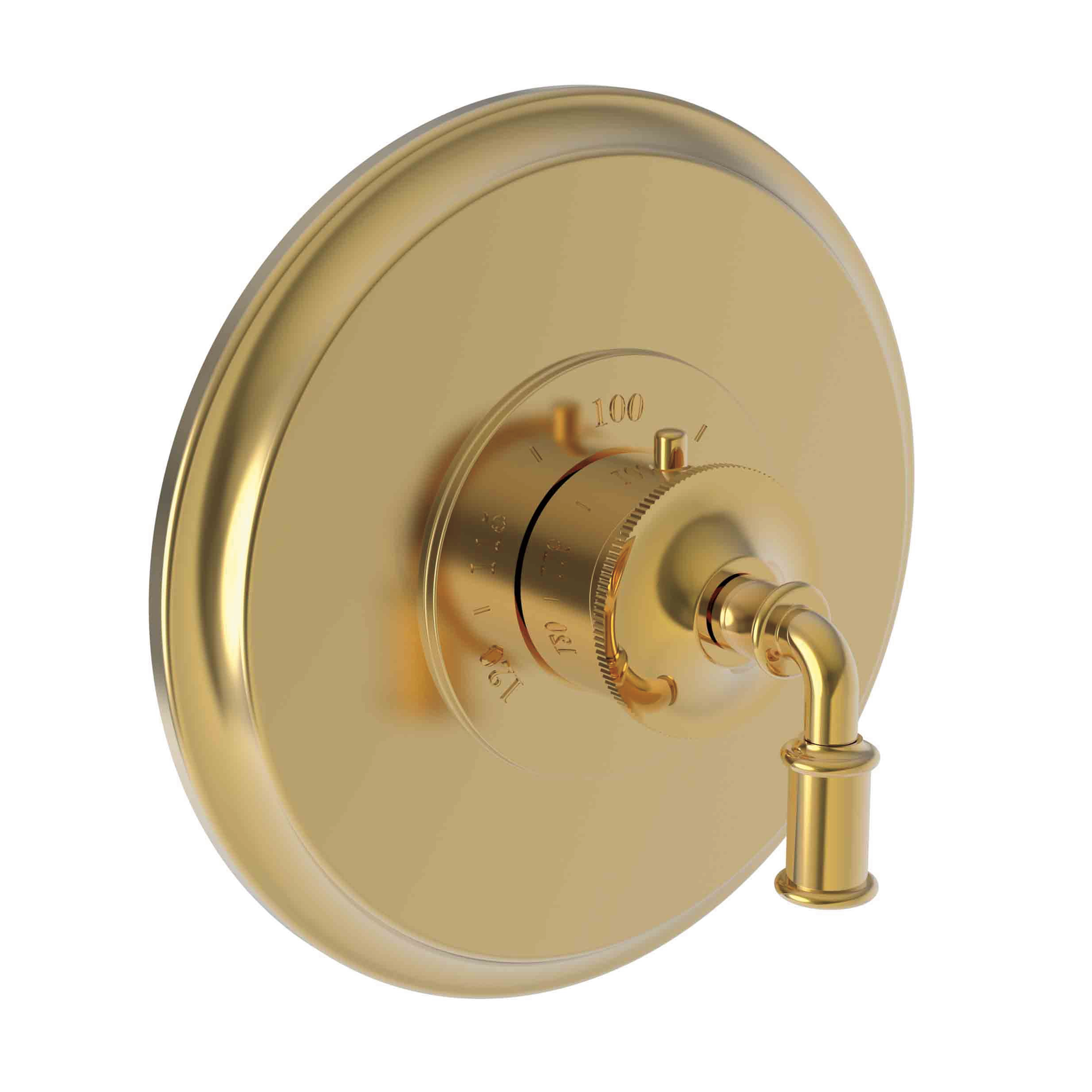 Newport Brass Taft 3/4 inch Round Thermostatic Trim Plate with Lever Handle