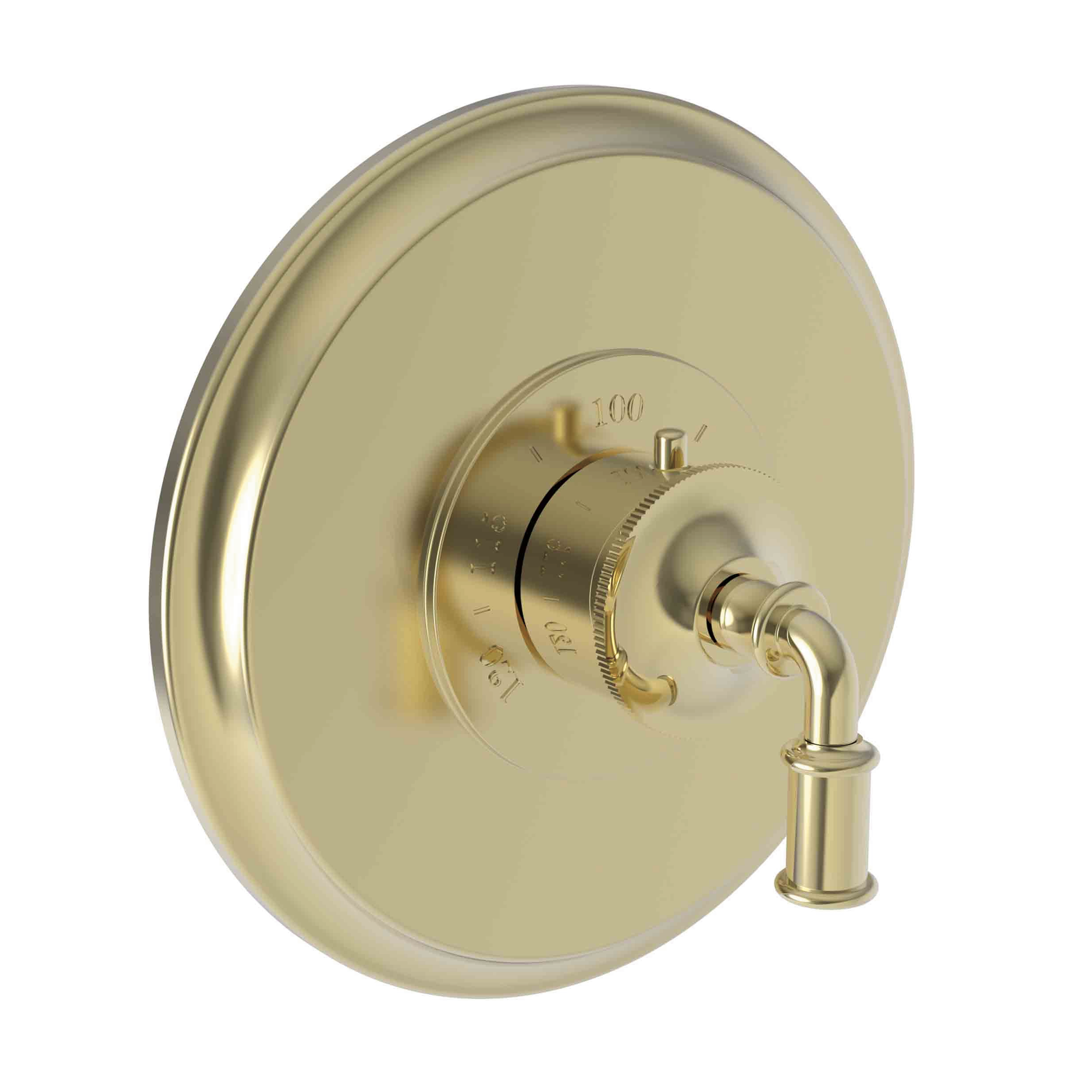 Newport Brass Taft 3/4 inch Round Thermostatic Trim Plate with Lever Handle