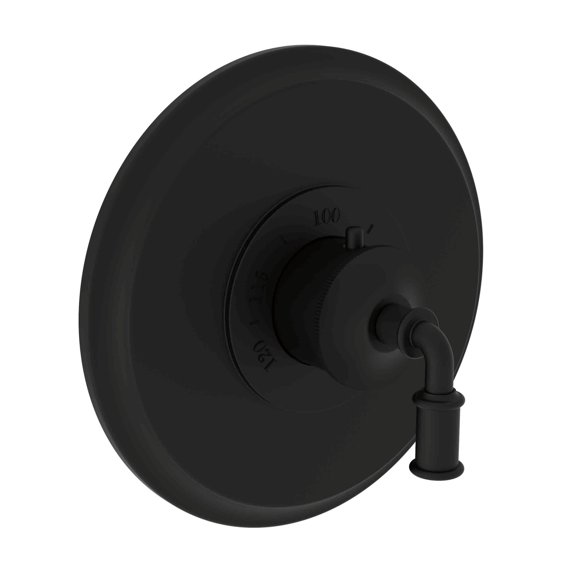 Newport Brass Taft 3/4 inch Round Thermostatic Trim Plate with Lever Handle