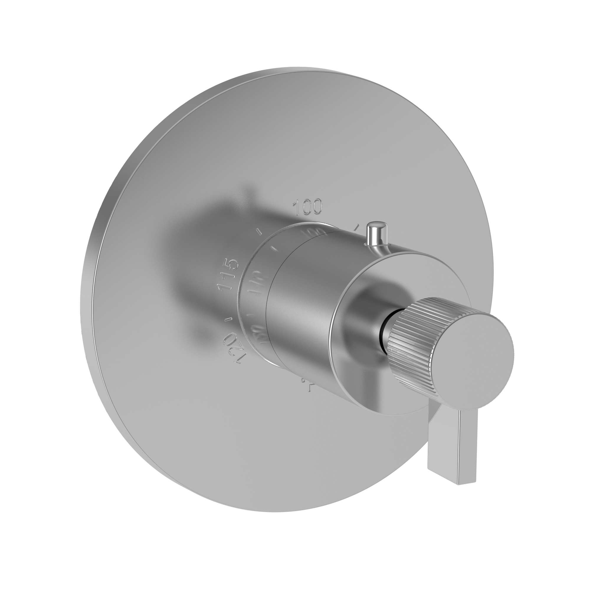 Newport Brass Pardees 1/2 inch Round Thermostatic Trim Plate with Paddle Handles