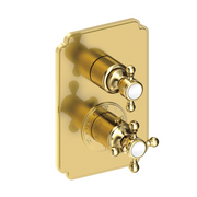 Newport Brass Astor 1/2 inch Decorative Thermostatic Trim Plate with Cross Handles