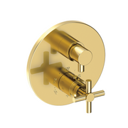 Newport Brass East Linear Round Thermostatic Valve Trim Only with 2 Cross Handles